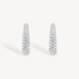 Diamond Pavé U-Hoop Earrings