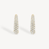 Diamond Pavé U-Hoop Earrings