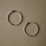 Medium Hoop Diamond Earrings