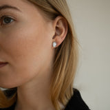 Oval Cut Diamond Solitaire Stud Earrings