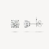 Round Cut Diamond Solitaire Stud Earrings