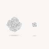 Flower Diamond Pavé Studs with Removable Petals