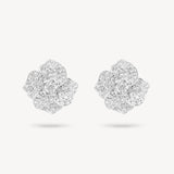Flower Diamond Pavé Studs with Removable Petals