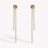 Front-to-Back Diamond Drop Earrings