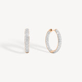 Diamond Pavé Hoop Earrings