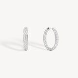 Diamond Pavé Hoop Earrings