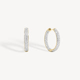 Diamond Pavé Hoop Earrings