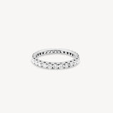 Round Cut Diamond Eternity Ring in Split Prong Setting