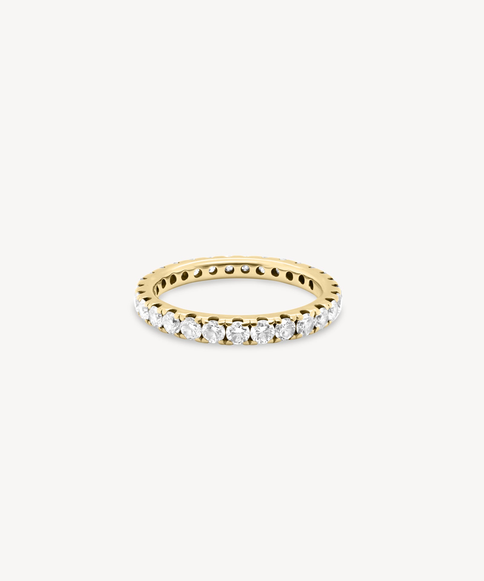 Round Cut Diamond Eternity Ring in Split Prong Setting
