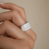 Multi-Row Diamond Pavé Ring