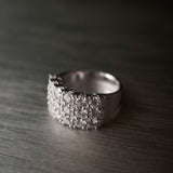 Bold Multi-Row Diamond Ring