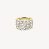 Bold Multi-Row Diamond Ring