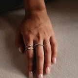 Mini Marquise Cut Diamond Pavé Ring