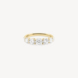 Graduated Round Cut Diamond Half Eternity Ring