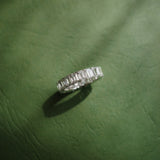 Emerald Cut Diamond Eternity Ring in Shared Setting