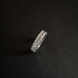 Emerald Cut Diamond Eternity Ring in Shared Setting