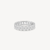 Emerald Cut Diamond Eternity Ring in Shared Setting