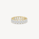 Emerald Cut Diamond Eternity Ring in Shared Setting