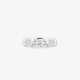 0.5ct Round Cut Diamond Half Eternity Ring