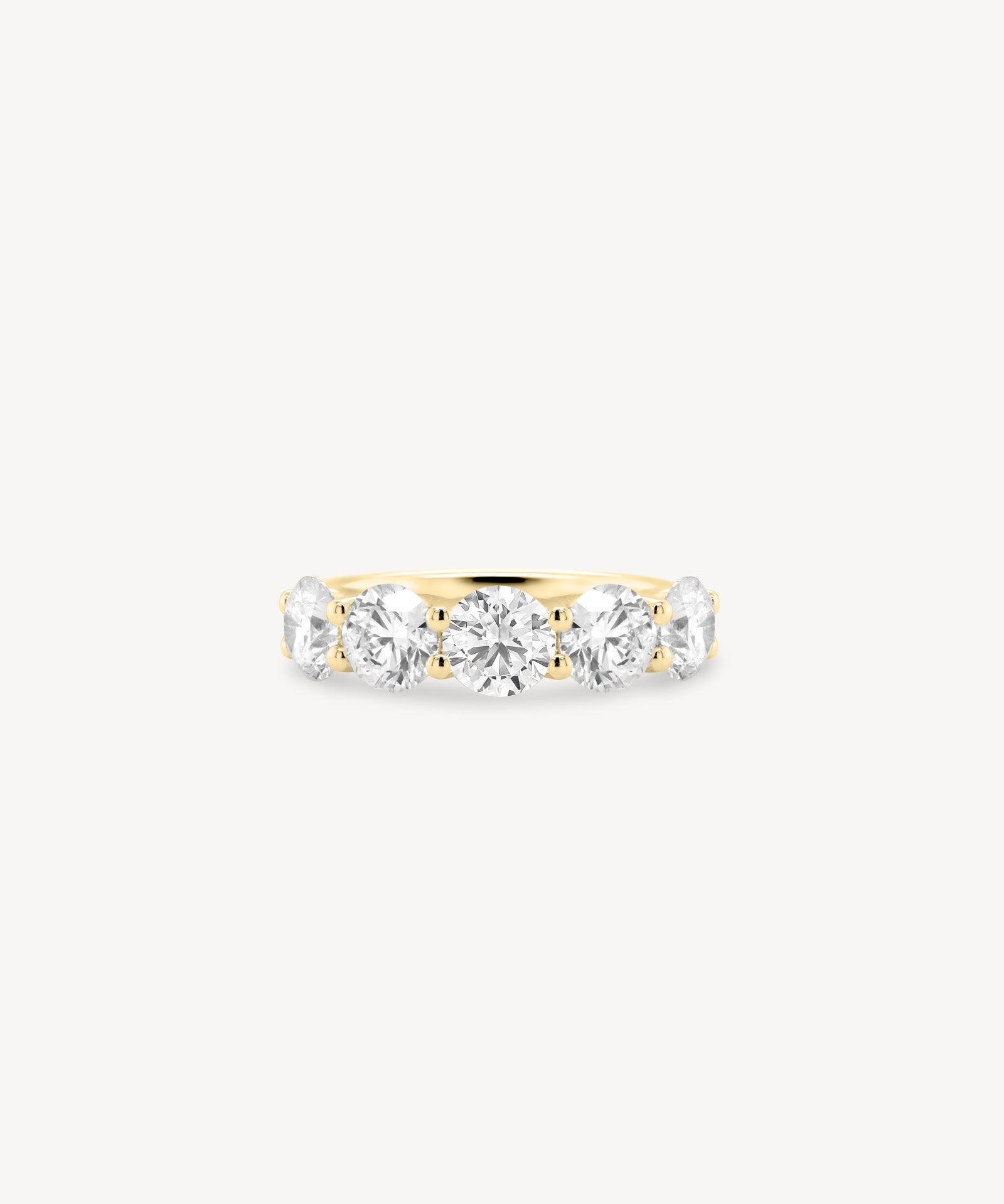 0.5ct Round Cut Diamond Half Eternity Ring