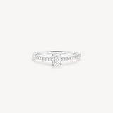 Mini Oval Cut Diamond Pavé Ring