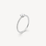 Mini Round Cut Diamond Pavé Ring