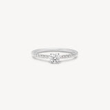 Mini Round Cut Diamond Pavé Ring