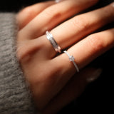 Mini Round Cut Diamond Pavé Ring