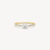 Mini Round Cut Diamond Pavé Ring