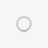Emerald Cut Diamond Eternity Ring in Shared Prong Setting