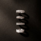 Emerald Cut Diamond Eternity Ring in Shared Setting