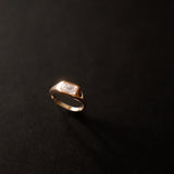 Radiant Cut Diamond Signet Ring