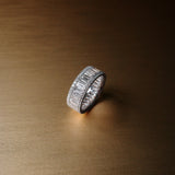 Baguette and Round Cut Diamond Eternity Ring