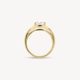 Cushion Cut Diamond Split Solitaire Ring