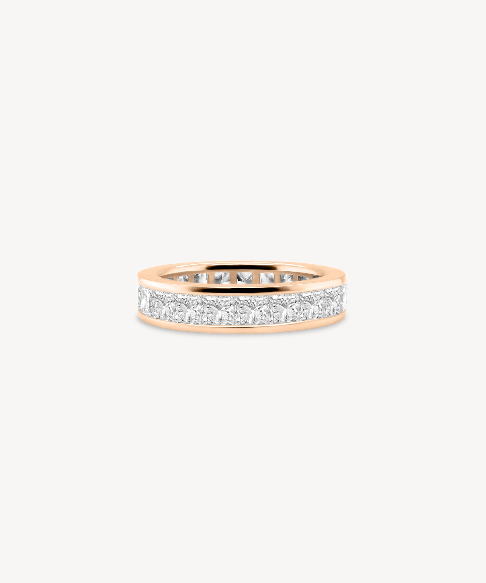 Princess Cut Diamond Eternity Ring in Channel Setting