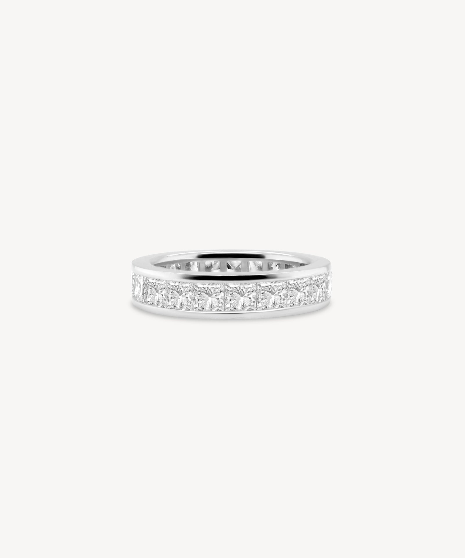 Princess Cut Diamond Eternity Ring in Channel Setting