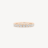 Round Cut Diamond Eternity Ring in U-Prong Setting