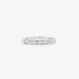 Round Cut Diamond Eternity Ring in U-Prong Setting