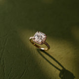 Cushion Cut Diamond Halo Pavé Ring