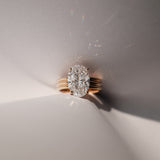 Oval Cut Diamond Triple-Ribbed Solitaire Ring