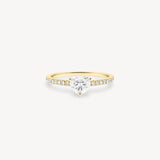 Mini Heart Shape Diamond Pavé Ring