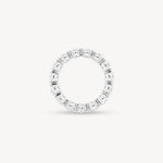 tinxx Large Round Cut Diamond Eternity Ring on white background side view