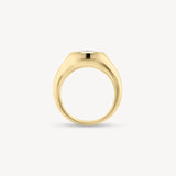 Oval Cut Diamond Signet Ring