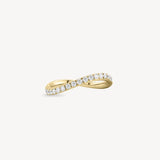 Wave Diamond Ring