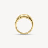 Pear Cut Diamond Signet Ring