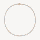 Round Cut Tennis Necklace in Four-Prong Setting