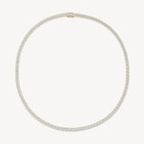 Round Cut Tennis Necklace in Four-Prong Setting