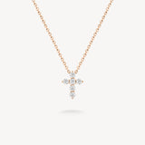 Mini Cross Diamond Necklace