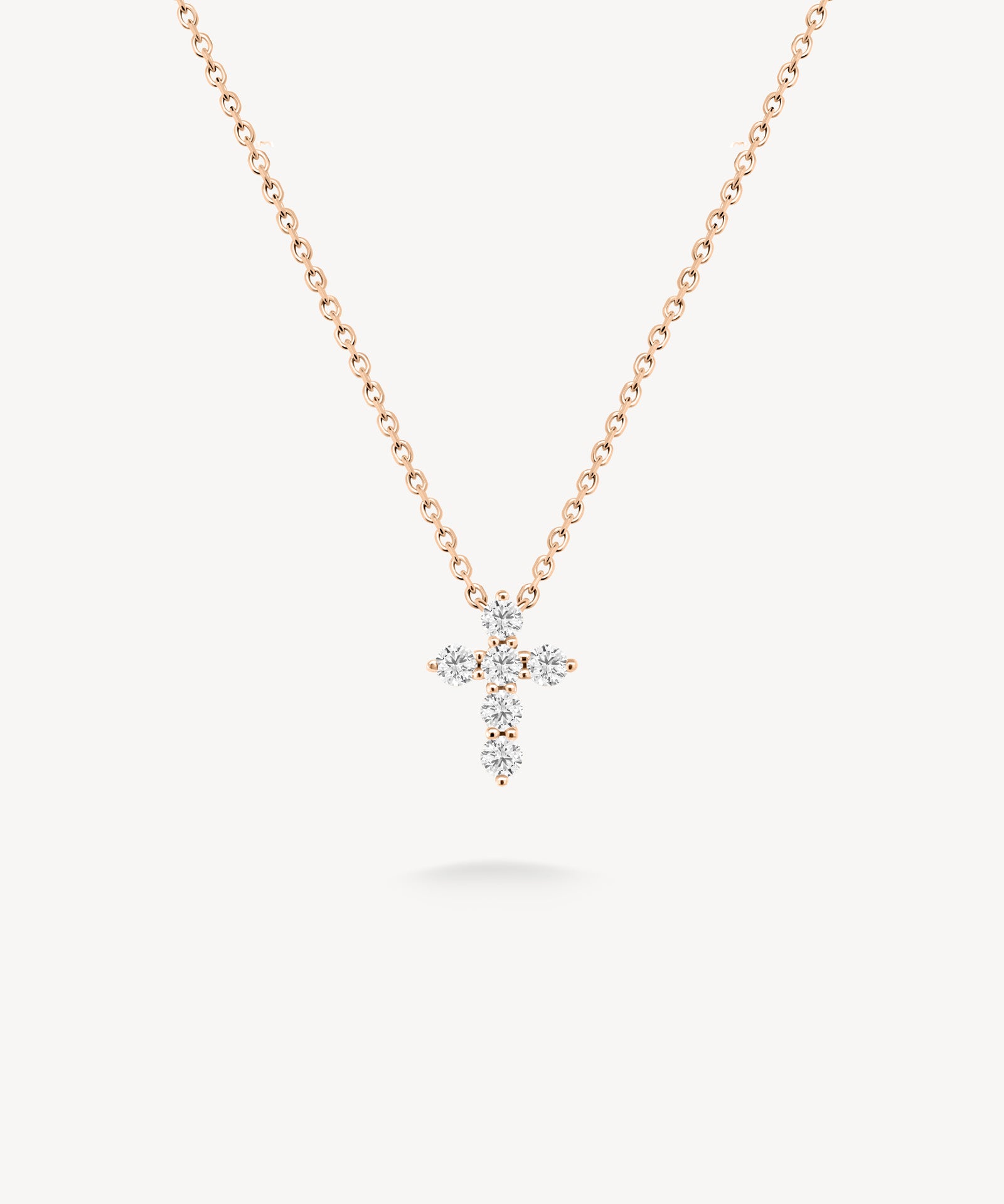Mini Cross Diamond Necklace