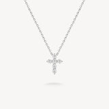 Mini Cross Diamond Necklace